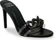 CHASE AND CHLOE Chunky Link Stiletto Mule Sandal