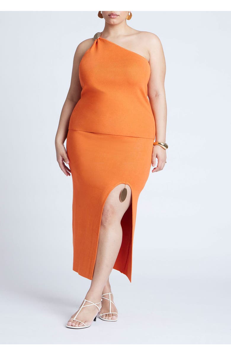 ELOQUII Hardware Detail Sweater Tank, Alternate, color, Harvest Pumpkin