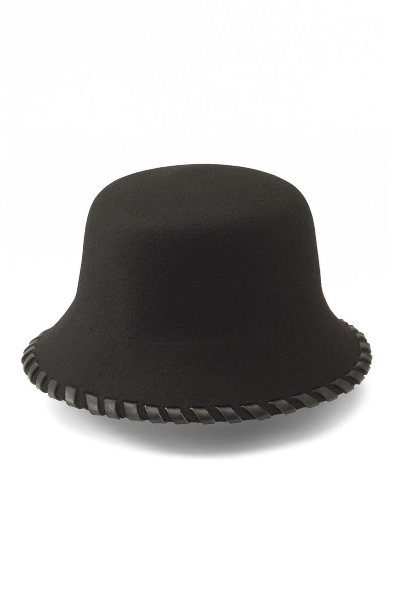 Oden Merino Wool Bucket Hat, Alternate, color, BLACK