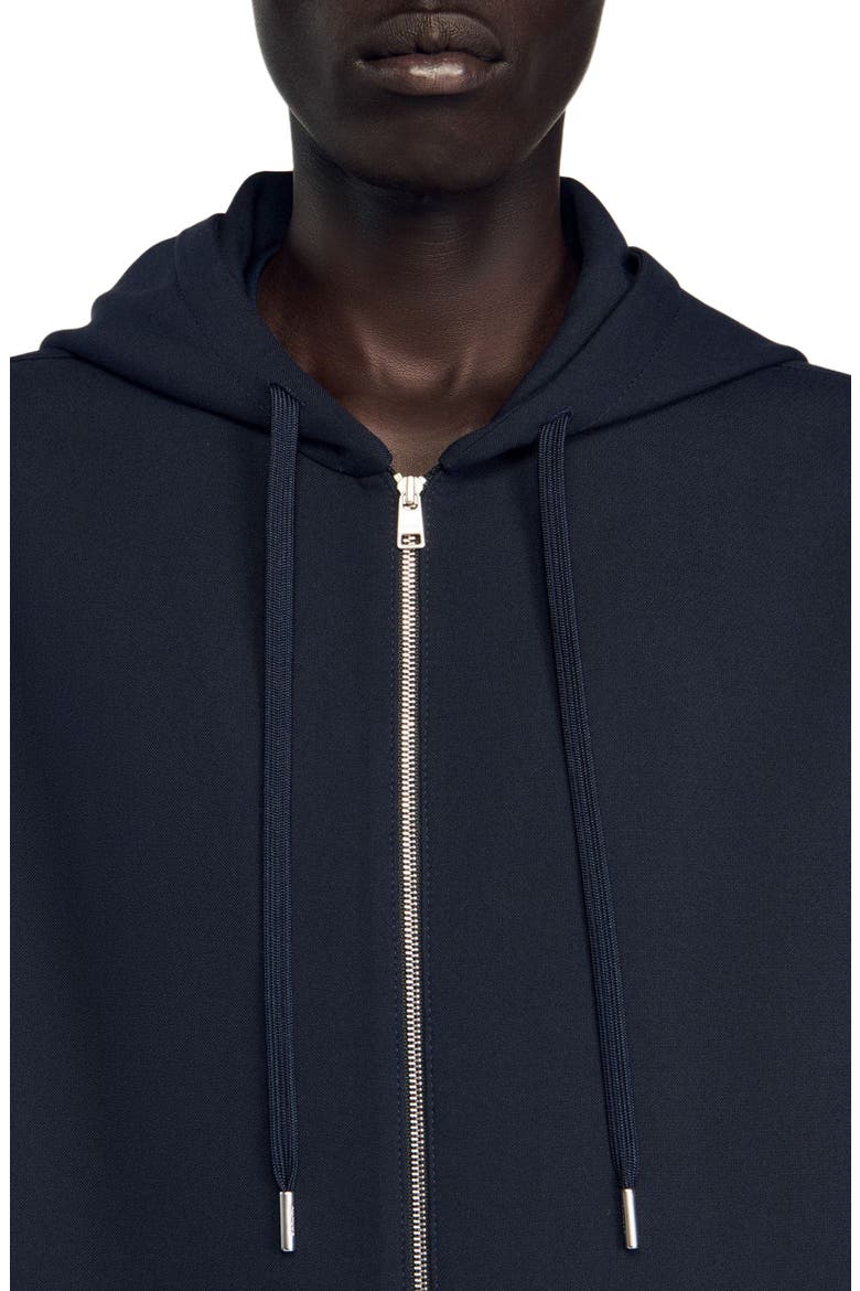Hooded shirt jacket, Alternate, color, Navy blue