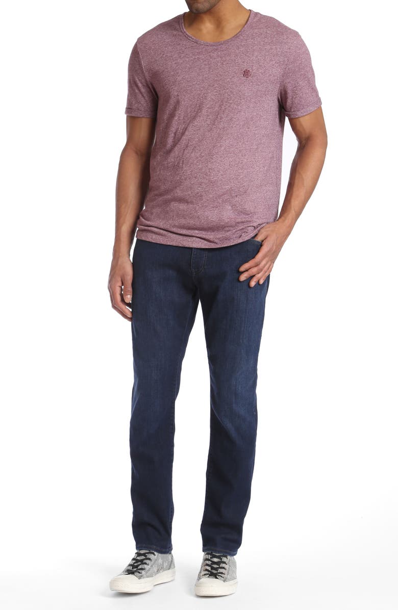 Mavi Jeans Matt Relaxed Straight Fit Jeans, Alternate, color, Deep Clean Comfort