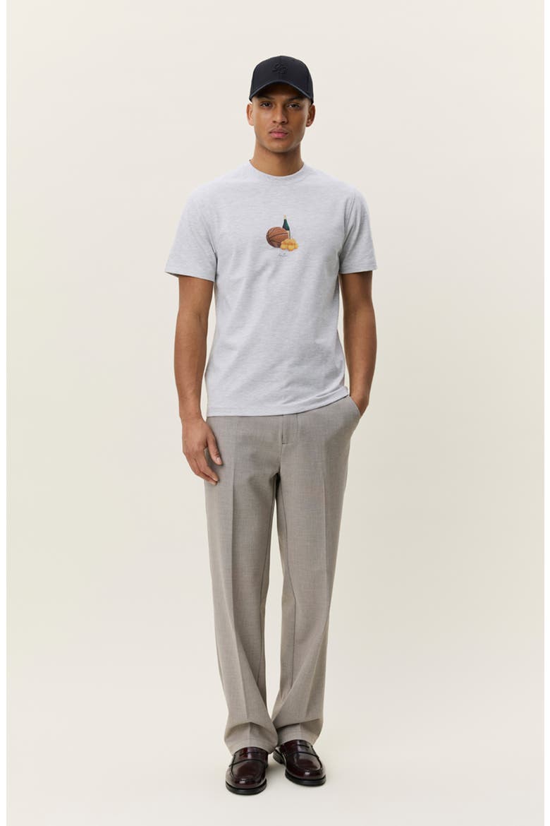 Lemons Organic Cotton Graphic T-Shirt, Alternate, color, SNOW MELANGE