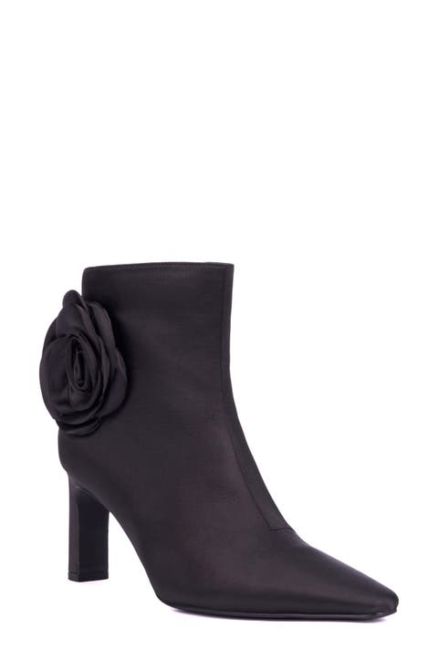 McKenna Floral Appliqué Bootie (Women)