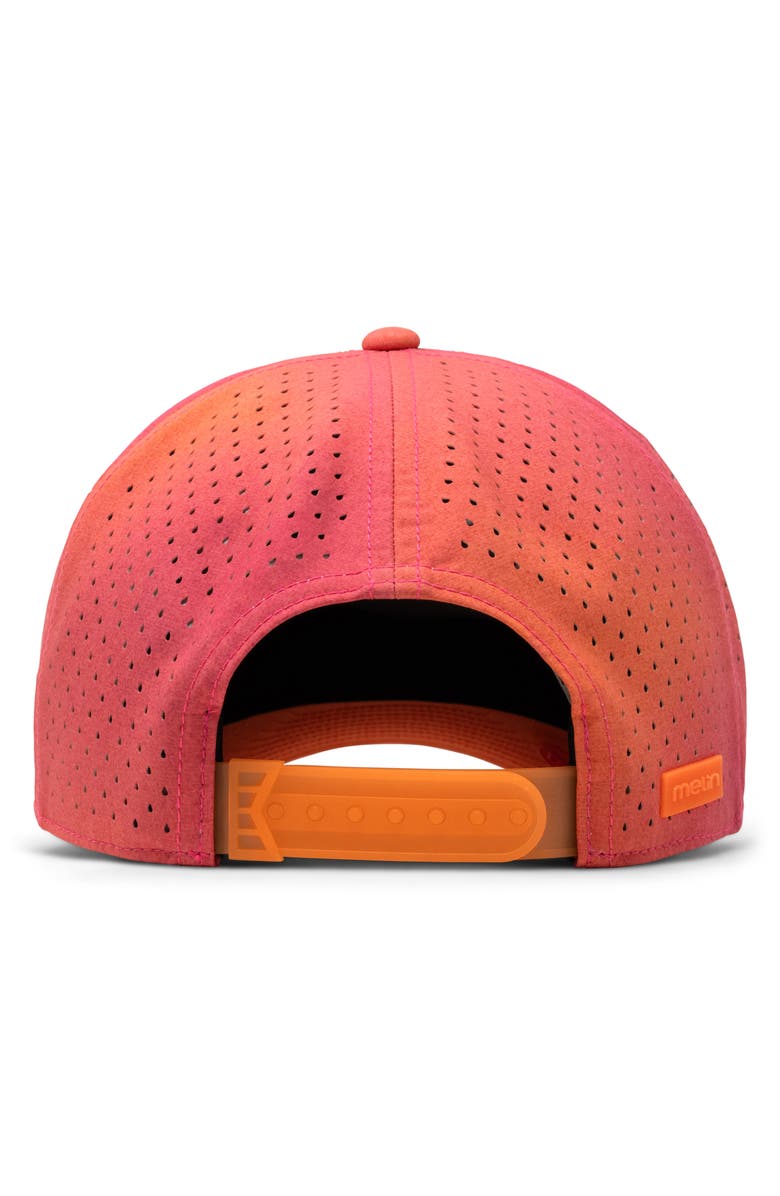 Melin Odyssey Stacked Aura Hydro Adjustable Performance Ball Cap, Alternate, color, Sunset Aura