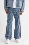 HONOR THE GIFT Floral Jacquard Straight Leg Jeans
