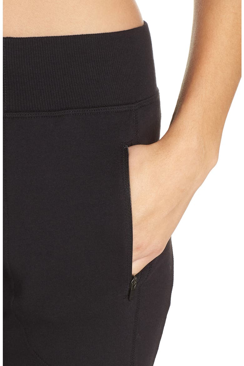 Taryn Luxe Pocket Joggers, Alternate, color, BLACK