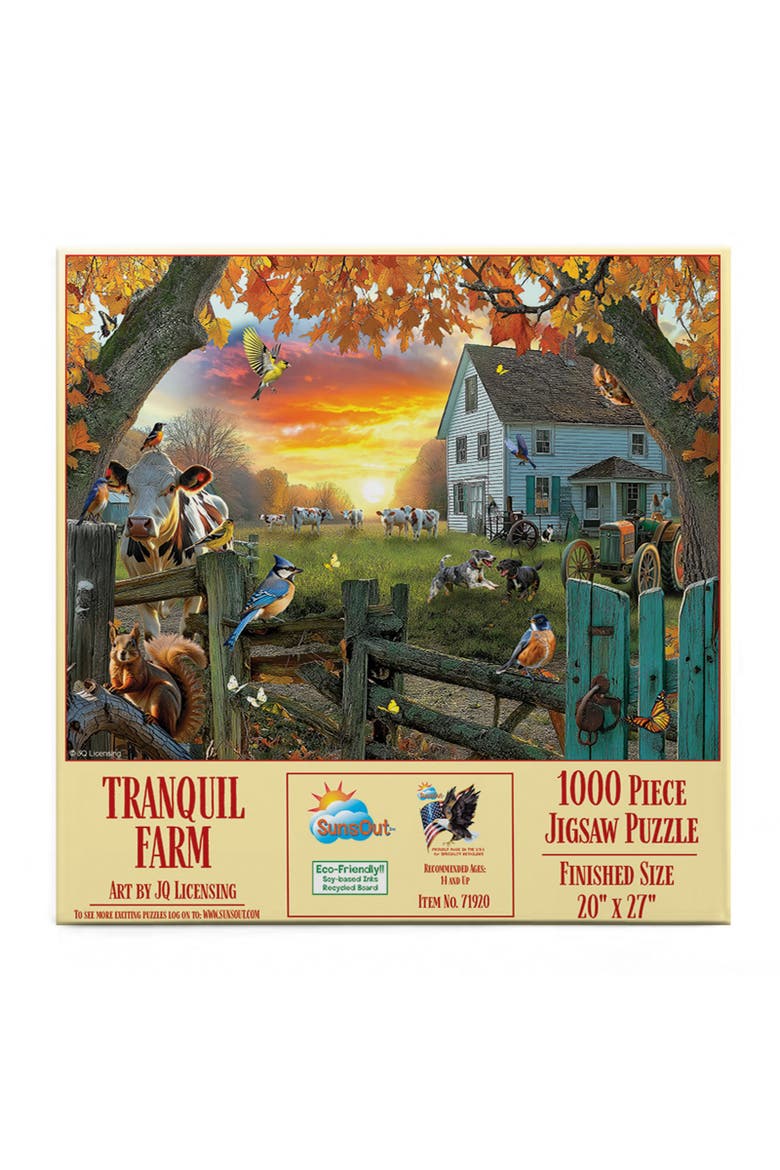 Tranquil Farm 1000 piece Jigsaw Puzzle for Adults, Alternate, color, Multicolor