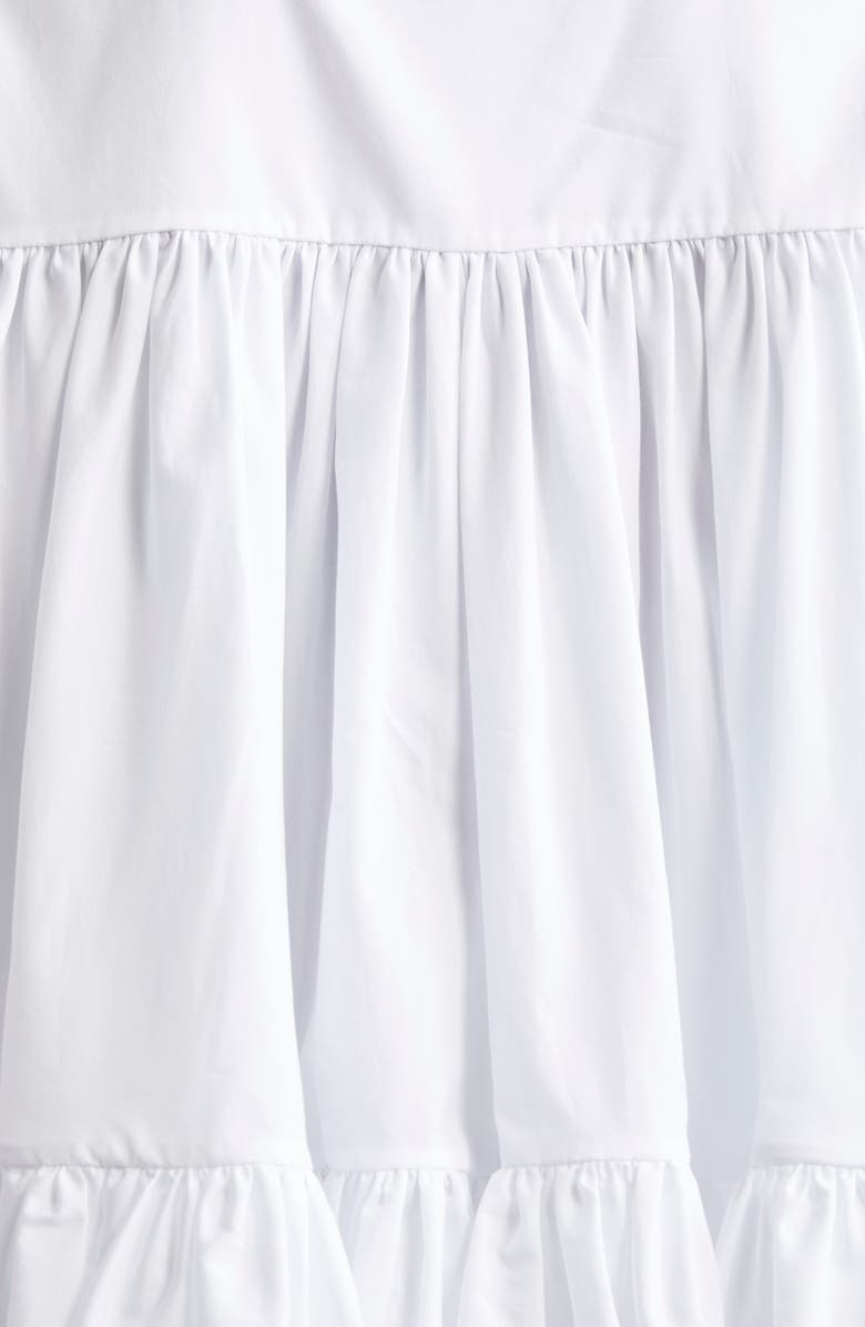 Giambattista Valli Tiered Ruffle Cotton Top, Alternate, color, Optical White