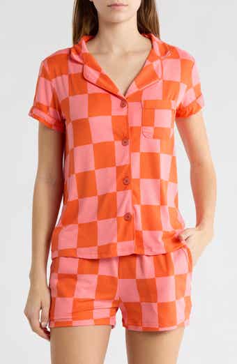 ENZOS INACTIVE WEAR Dixie Checkerboard Short Pajamas