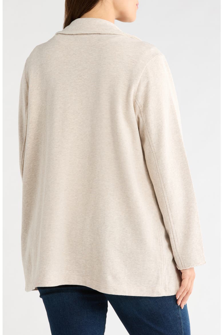 Daily Cotton French Terry Jacket, Alternate, color, OATMEAL