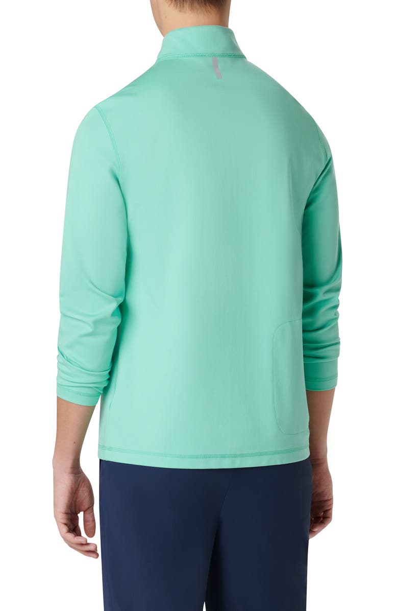 Bugatchi Quarter Zip Pullover, Alternate, color, Mint