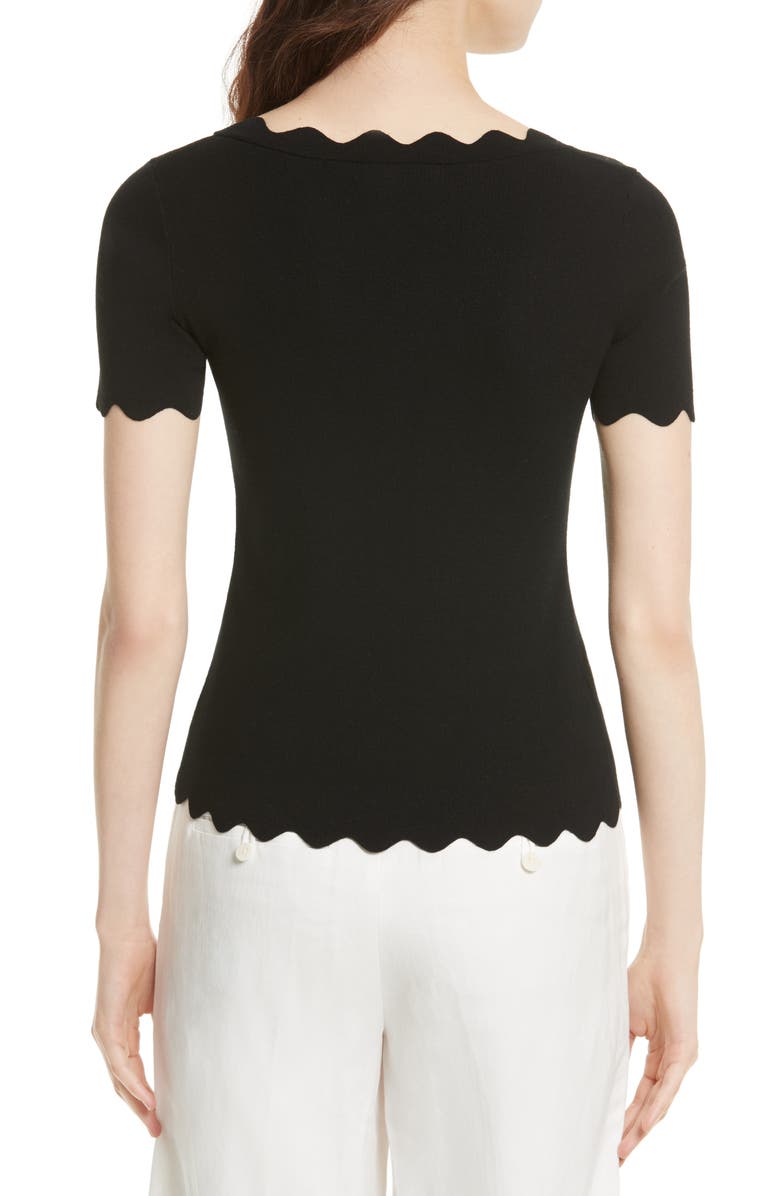 Milly Scallop Top, Alternate, color,