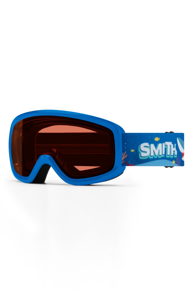 Smith Kids' Snowday Snow Goggles, Main, color, Cobalt Shark Bait / Rc36