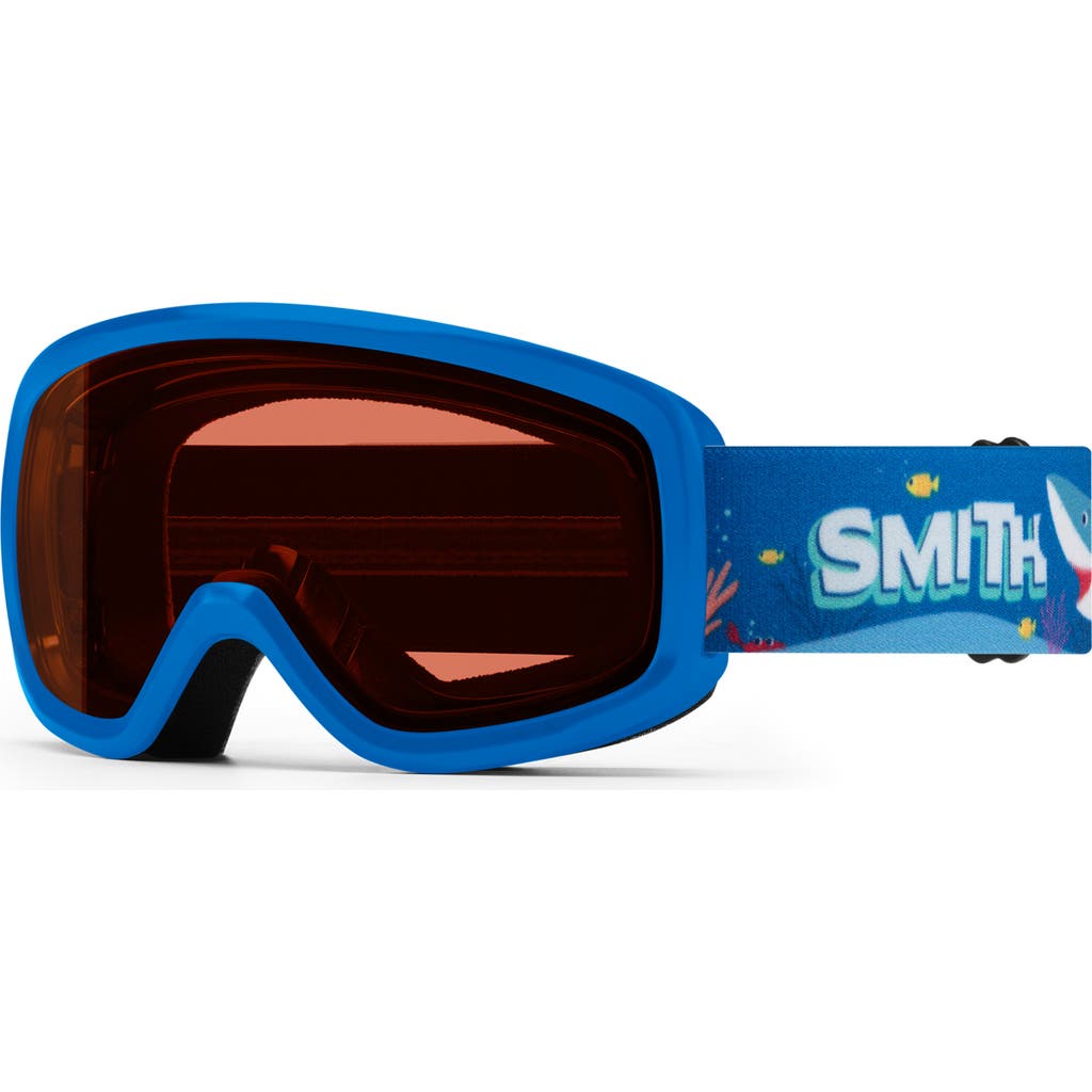 Shop Smith Kids' Snowday Snow Goggles In Cobalt Shark Bait/rc36