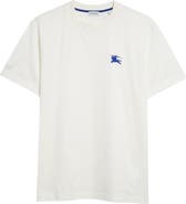 Burberry Embroidered Logo Cotton T-Shirt
