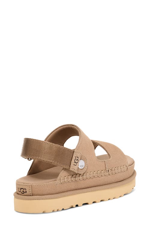 Ugg(r) Goldenstar Glide Platform Sandal In Sand