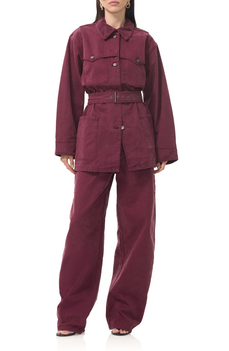 AFRM Bexley Corduroy Pocket Barrel Leg Jeans, Alternate, color,