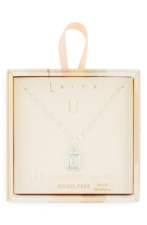 Initial Pendant Necklace