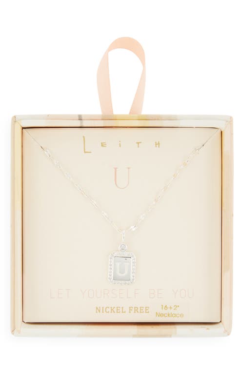 Leith Initial Pendant Necklace