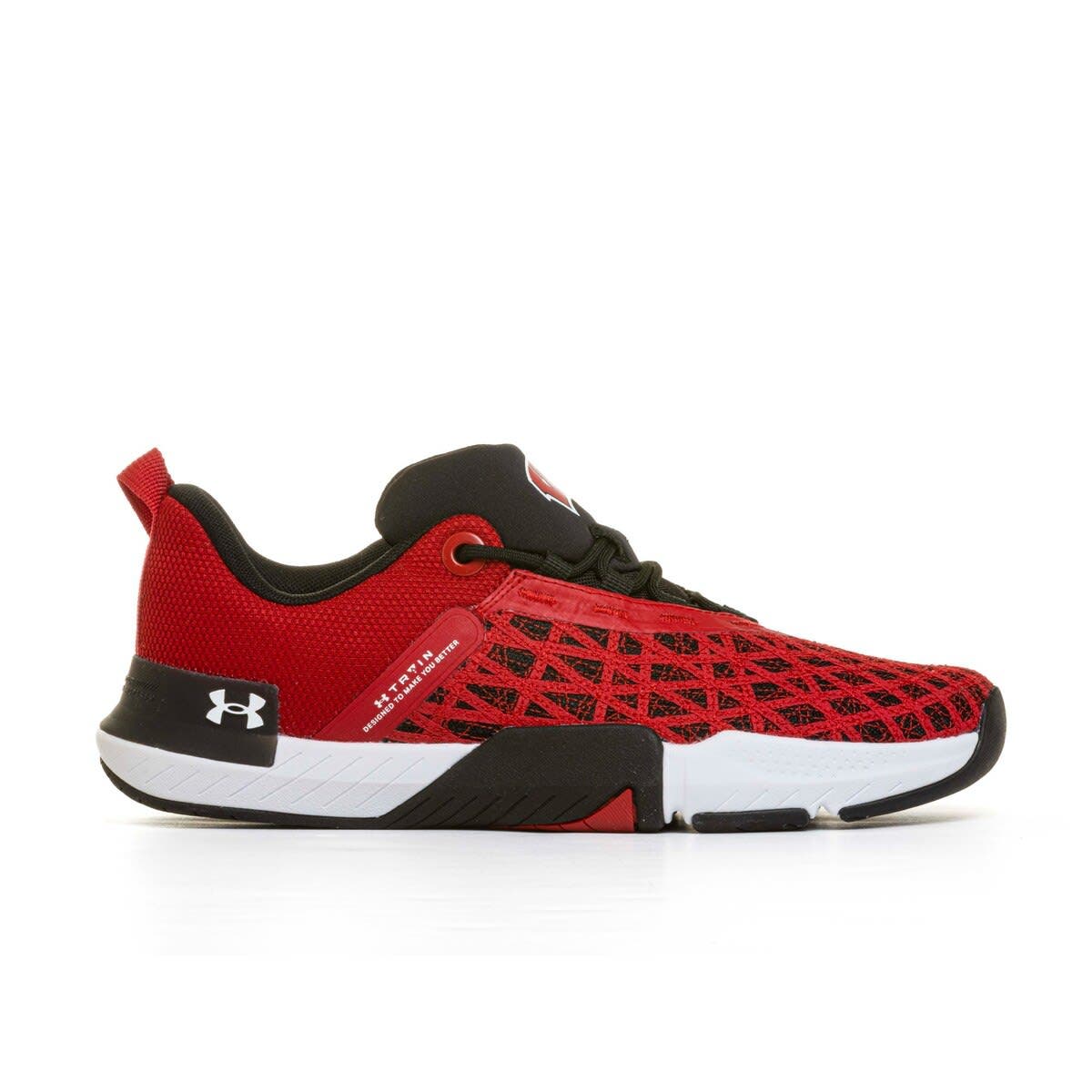 Under Armour Men's Under Armour  Red Wisconsin Badgers TriBase Reign 5 Training Shoes, Main, color, 