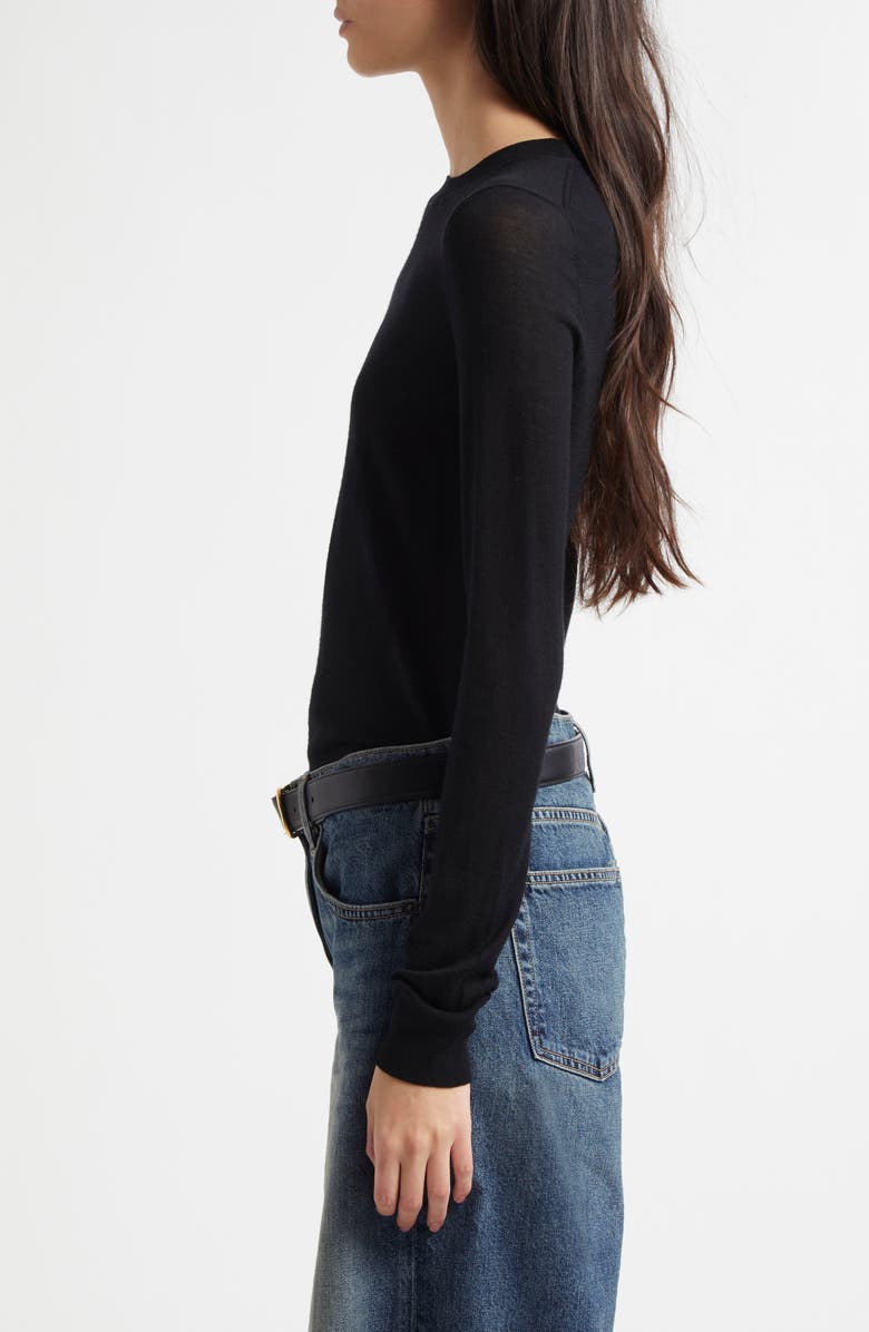 Nili Lotan Dixon Crewneck Merino Wool & Cashmere Sweater, Alternate, color, 