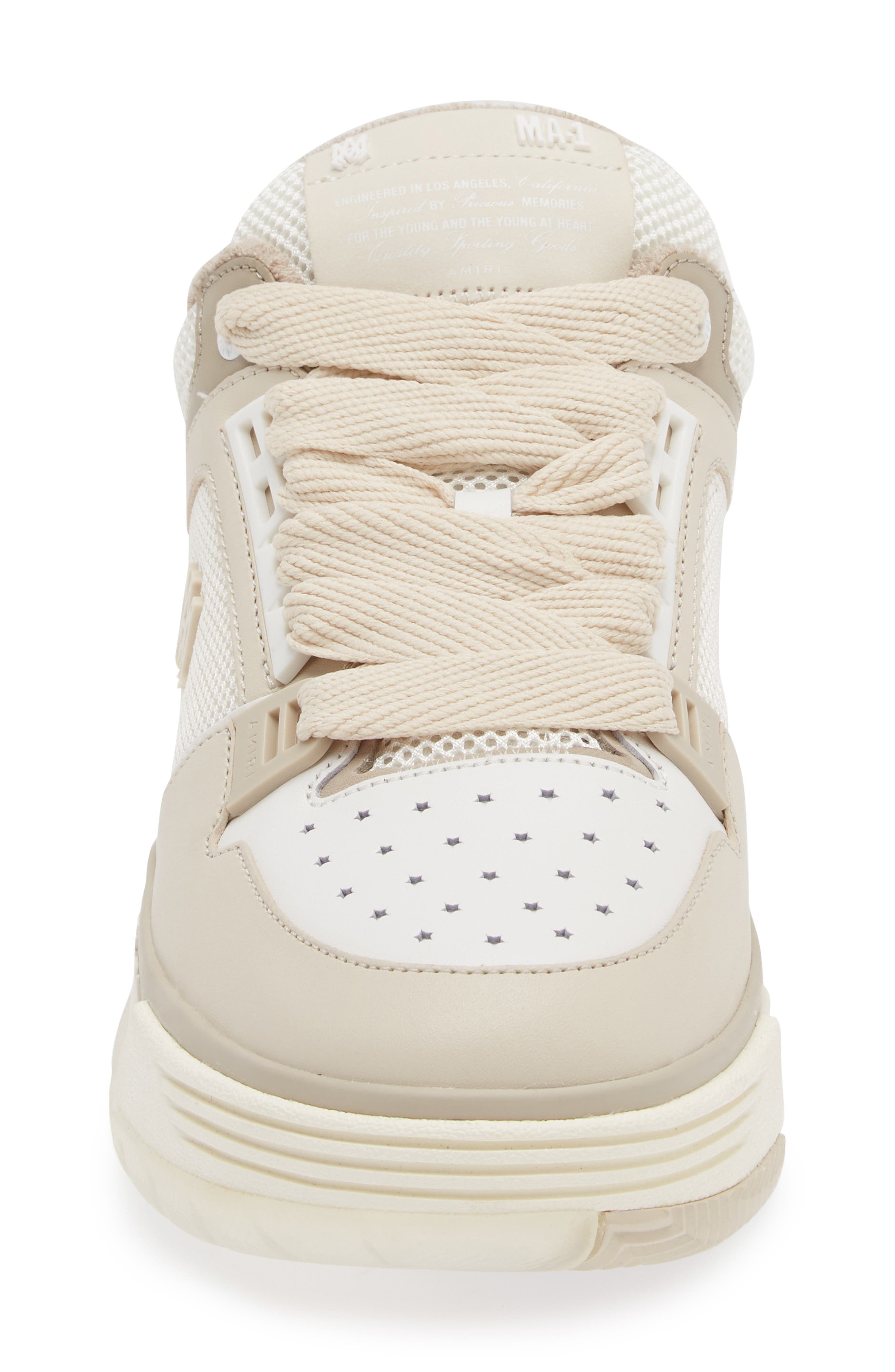 AMIRI MA-1 Platform Sneaker, Alternate, color, Alabaster Birch