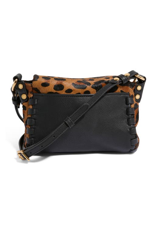 Aimee Mini Zen Leather Crossbody Bag In Brown