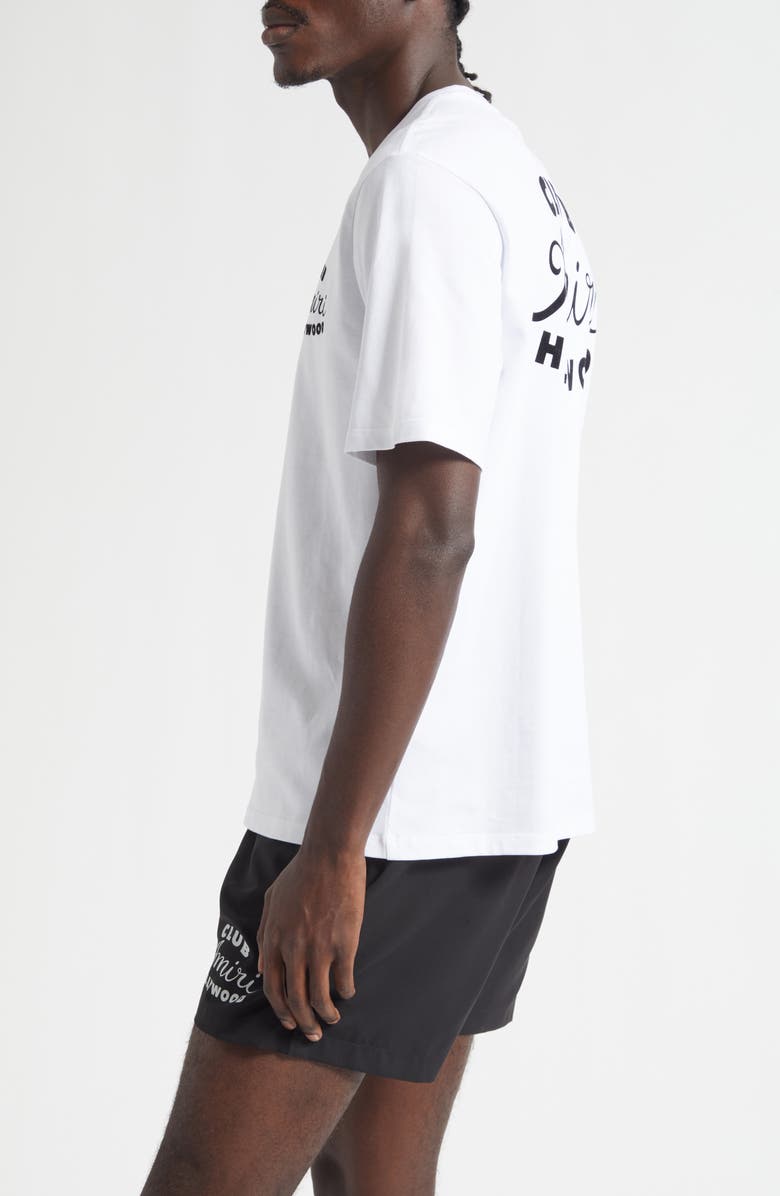 AMIRI Club Amiri Graphic T-Shirt, Alternate, color, White