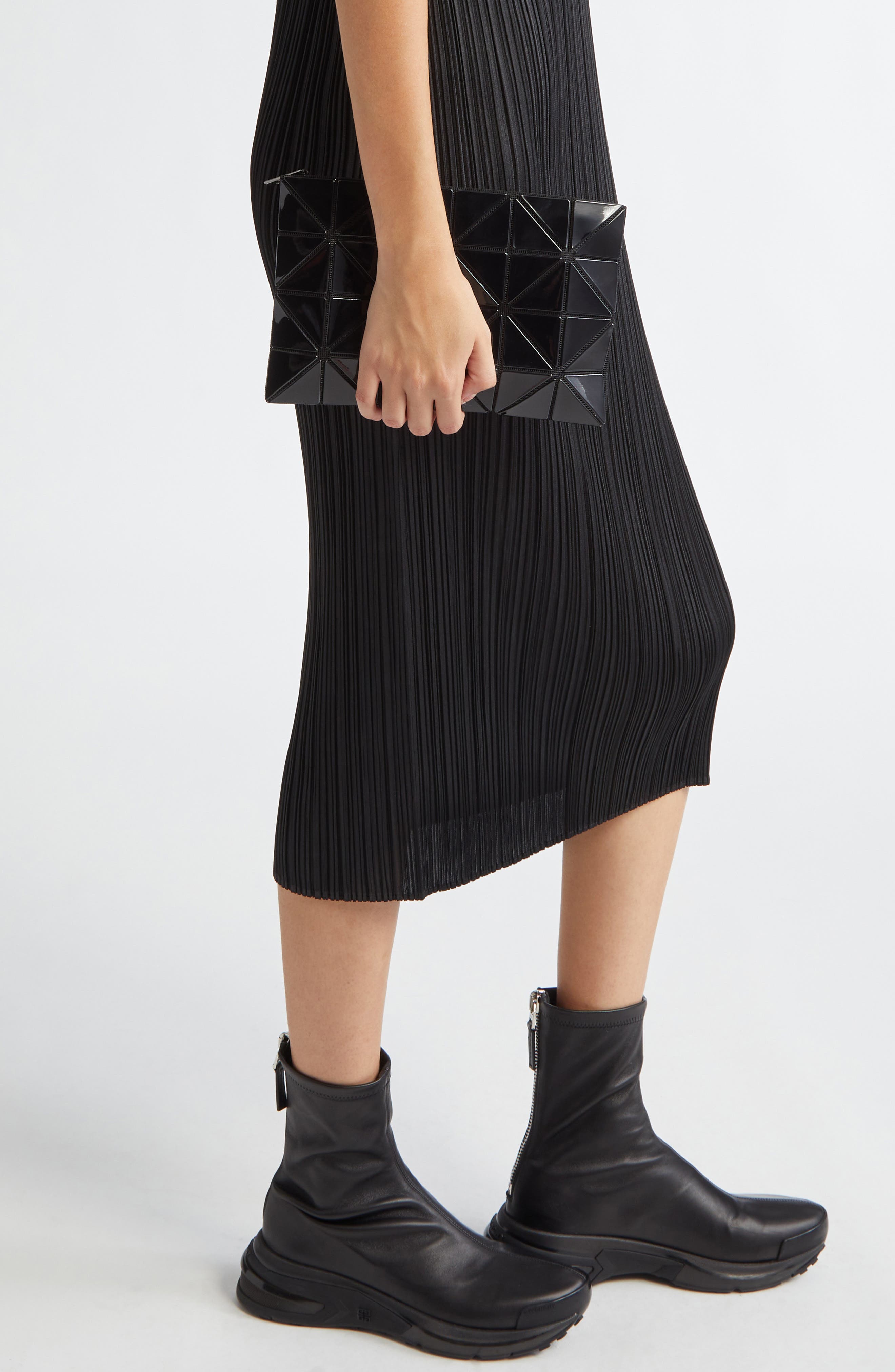 Bao Bao Issey Miyake Lucent Zip Pouch, Alternate, color, Black