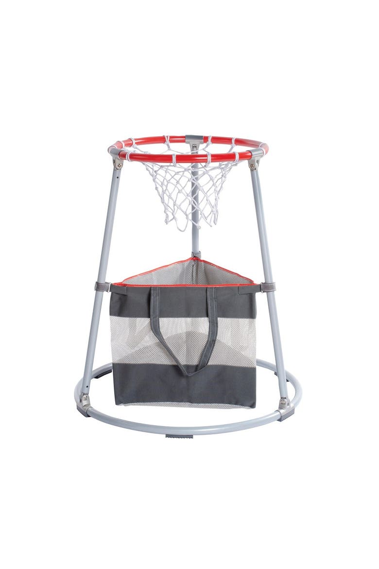 Toddler Basketball Hoop with Storage Bag, Main, color, Gray