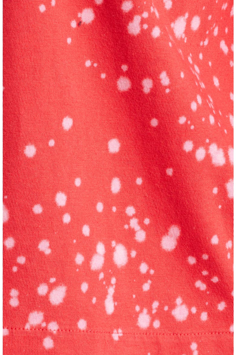 Women's WEAR by Erin Andrews Cardinal USC Trojans Bleach Wash Splatter Cropped Notch Neck T-Shirt, Alternate, color, Cardinal