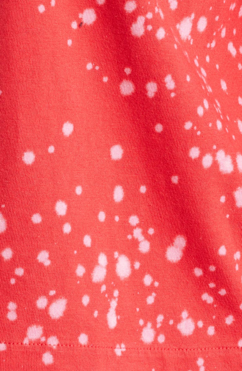 WEAR by Erin Andrews Women's WEAR by Erin Andrews Cardinal USC Trojans Bleach Wash Splatter Cropped Notch Neck T-Shirt, Alternate, color, Cardinal