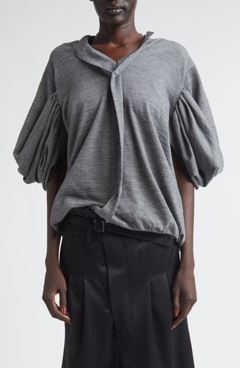 Fine Gauge Worsted Wool Jersey Sweater