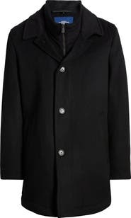 Hart Schaffner Marx MacBeth Wool Blend Coat with Bib