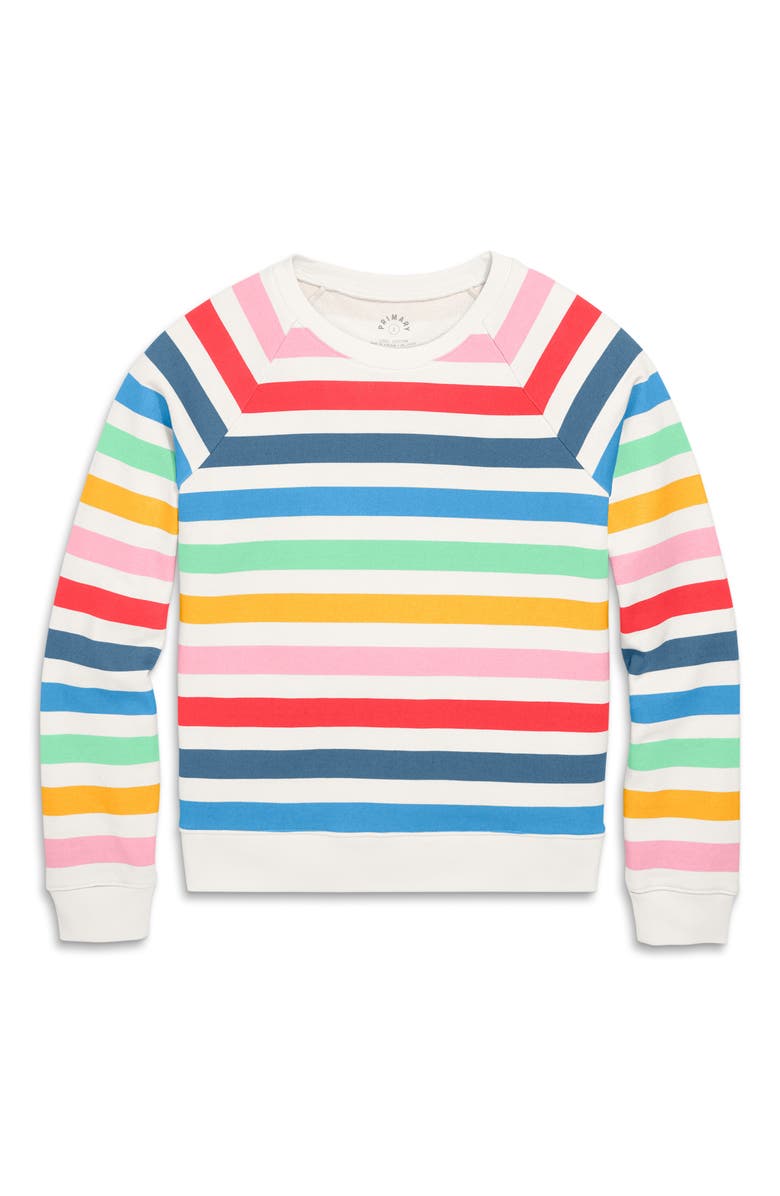 Primary Adult 24/7 Sweatshirt In Candy Stripe, Alternate, color, 