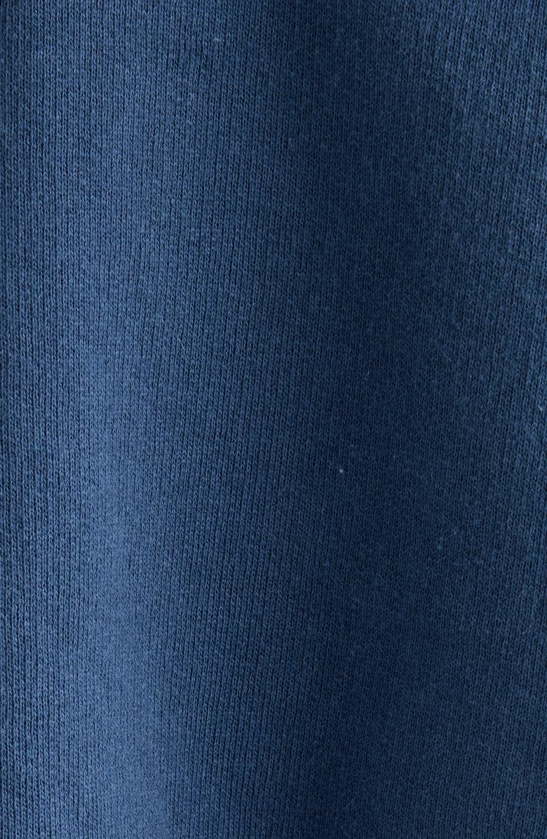 Balenciaga Shifted VIP Distressed Cotton Zip-Up Hoodie, Alternate, color, 5002 Dark Blue