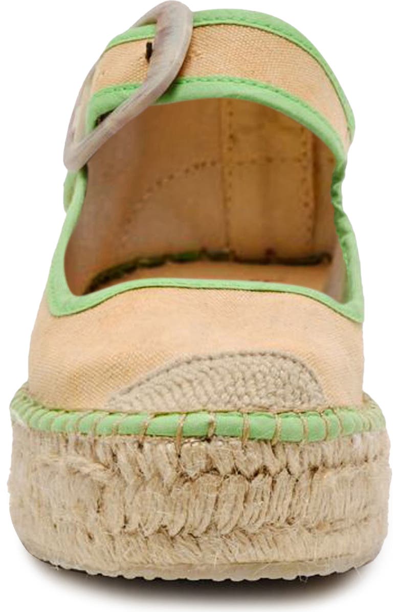 Free People Surfside Platform Espadrille, Alternate, color, Salted Lime