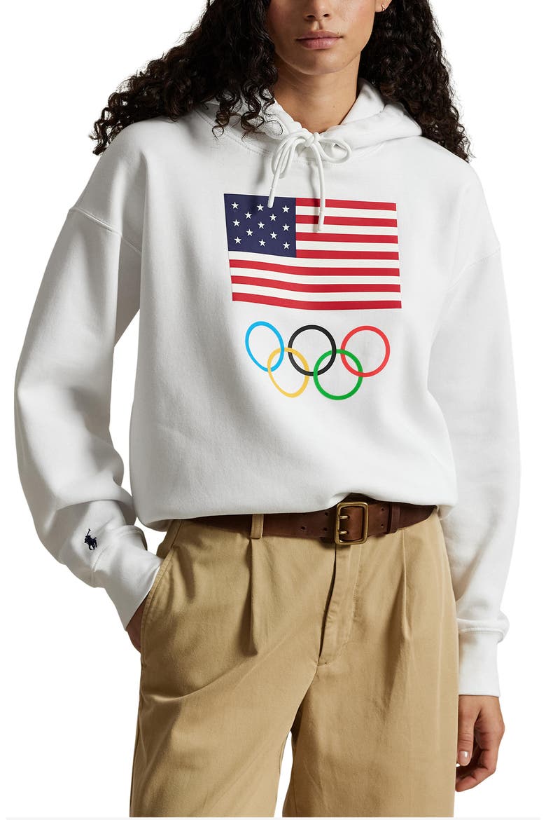 Polo by Ralph Lauren 星条旗 RL USA パーカー XL Team USA Cotton Graphic Hoodie (Women) | Nordstrom