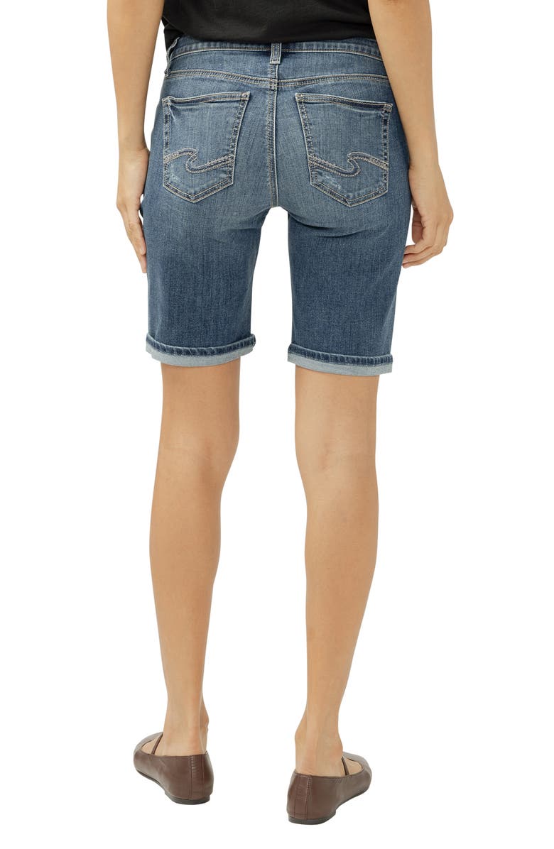 Silver Jeans Co. Suki Denim Bermuda Shorts, Alternate, color, Sunbury