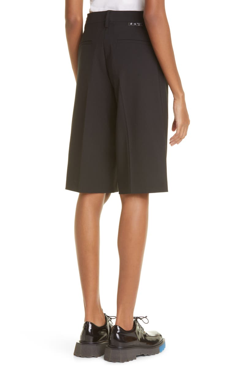 Off-White Bermuda Shorts, Alternate, color,