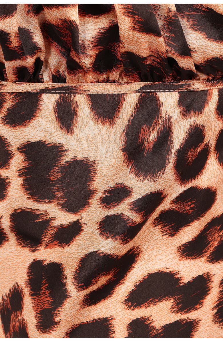 Petal & Pup Brynley Leopard Print Midi Slipdress, Alternate, color, Leopard