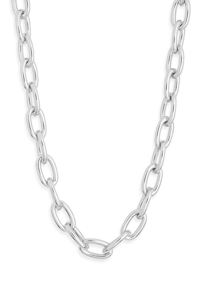 Oval Link Chain Bracelet, Main, color, SILVER