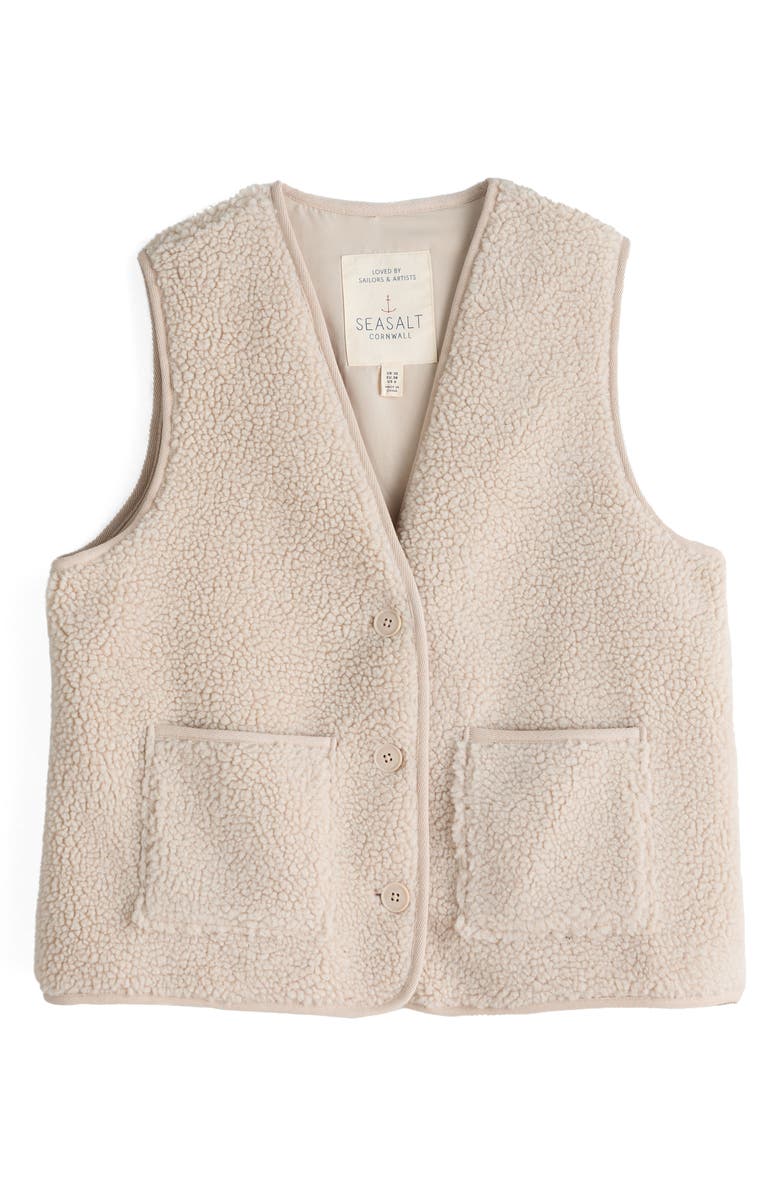 Seasalt Cornwall Well Wisher Fleece Vest, Alternate, color, Aran