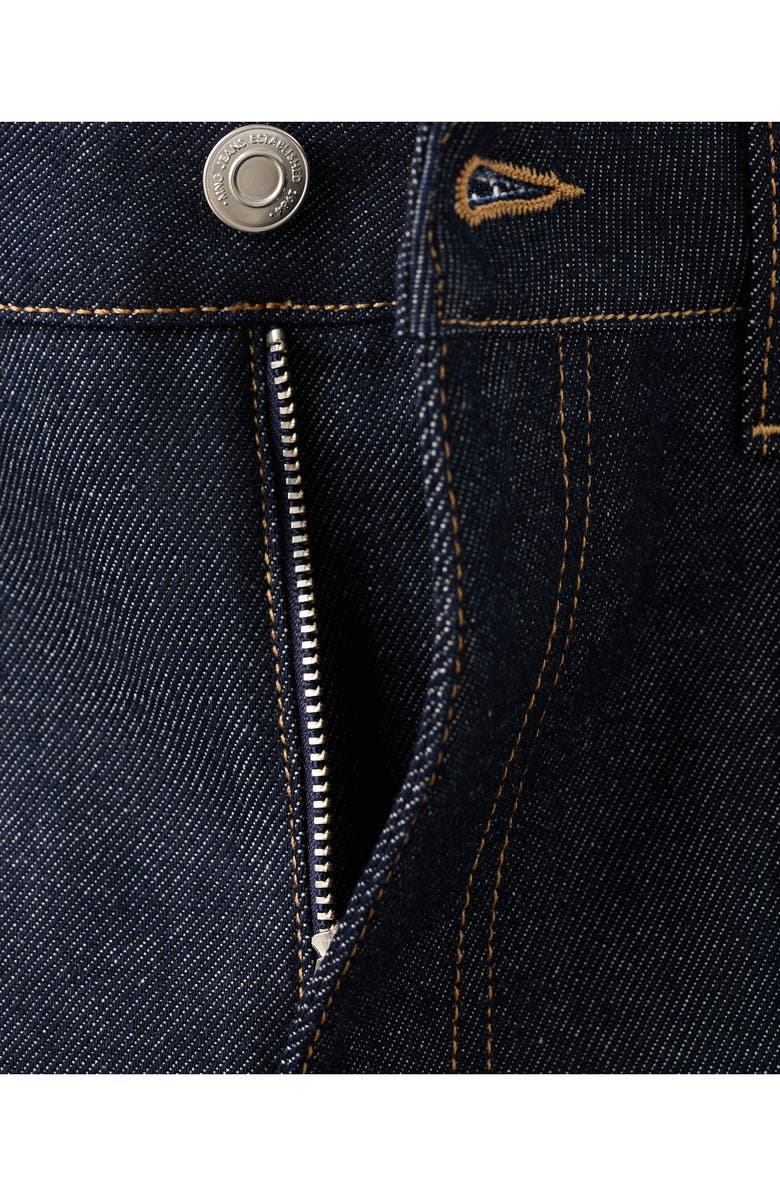 MANGO Cuffed Straight Leg Jeans, Alternate, color, 