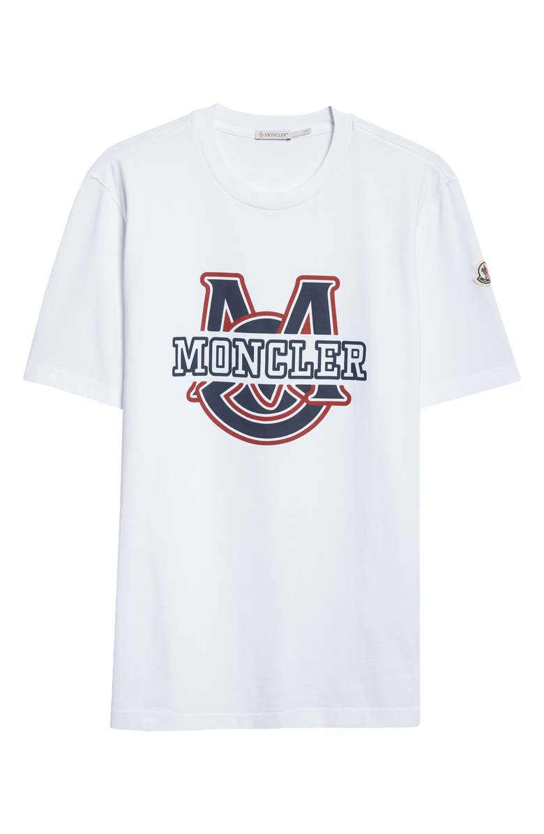 Moncler Logo Graphic T-Shirt, Alternate, color, White