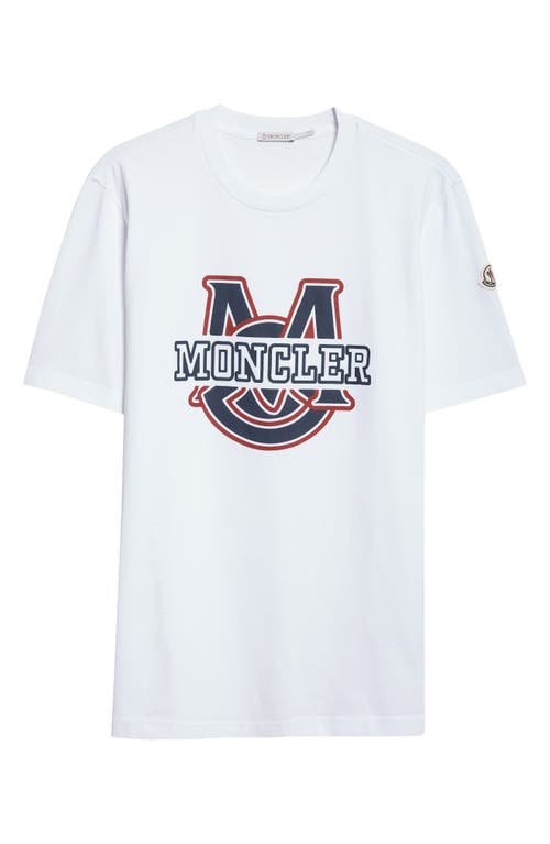 Moncler Logo Graphic T-shirt In White