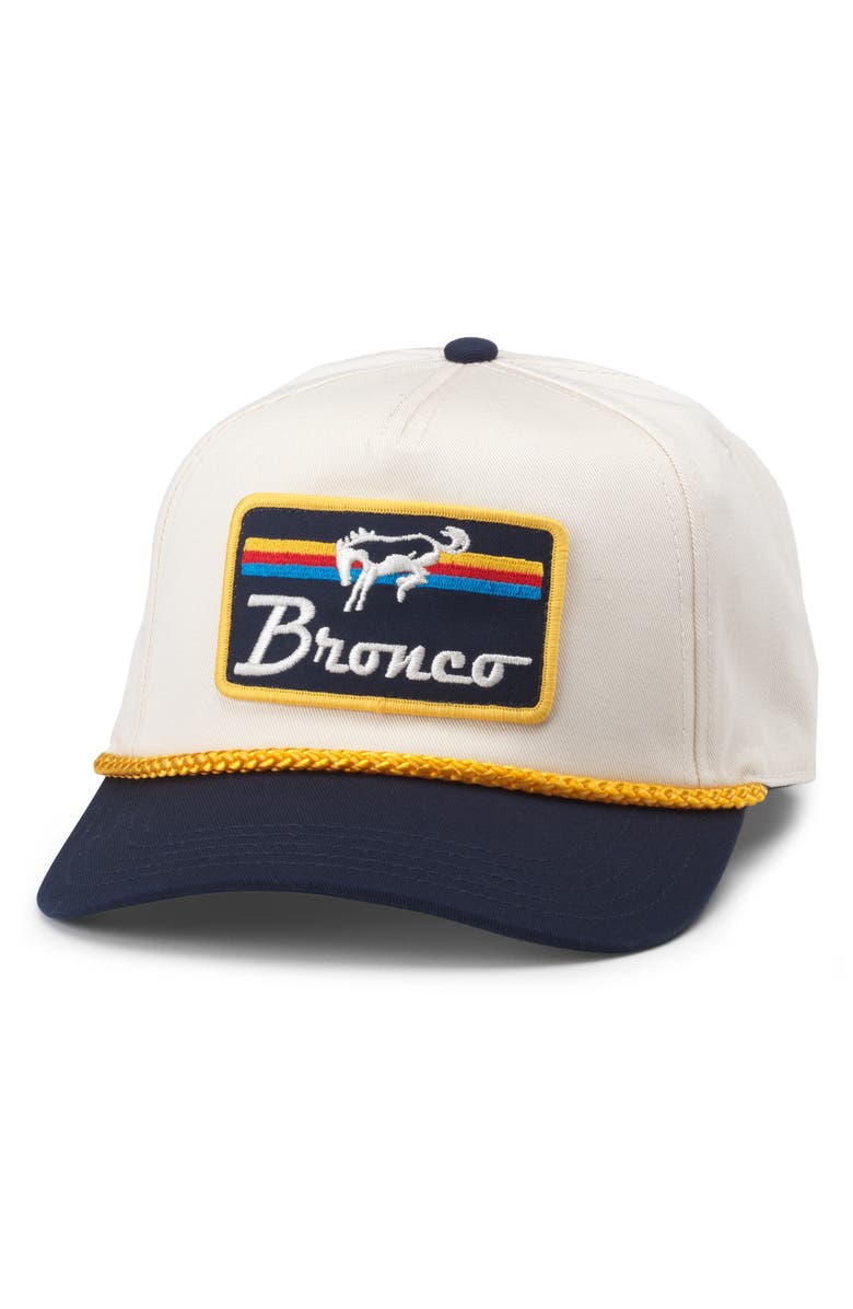 American Needle Roscoe Bronco Snapback Baseball Cap, Main, color,