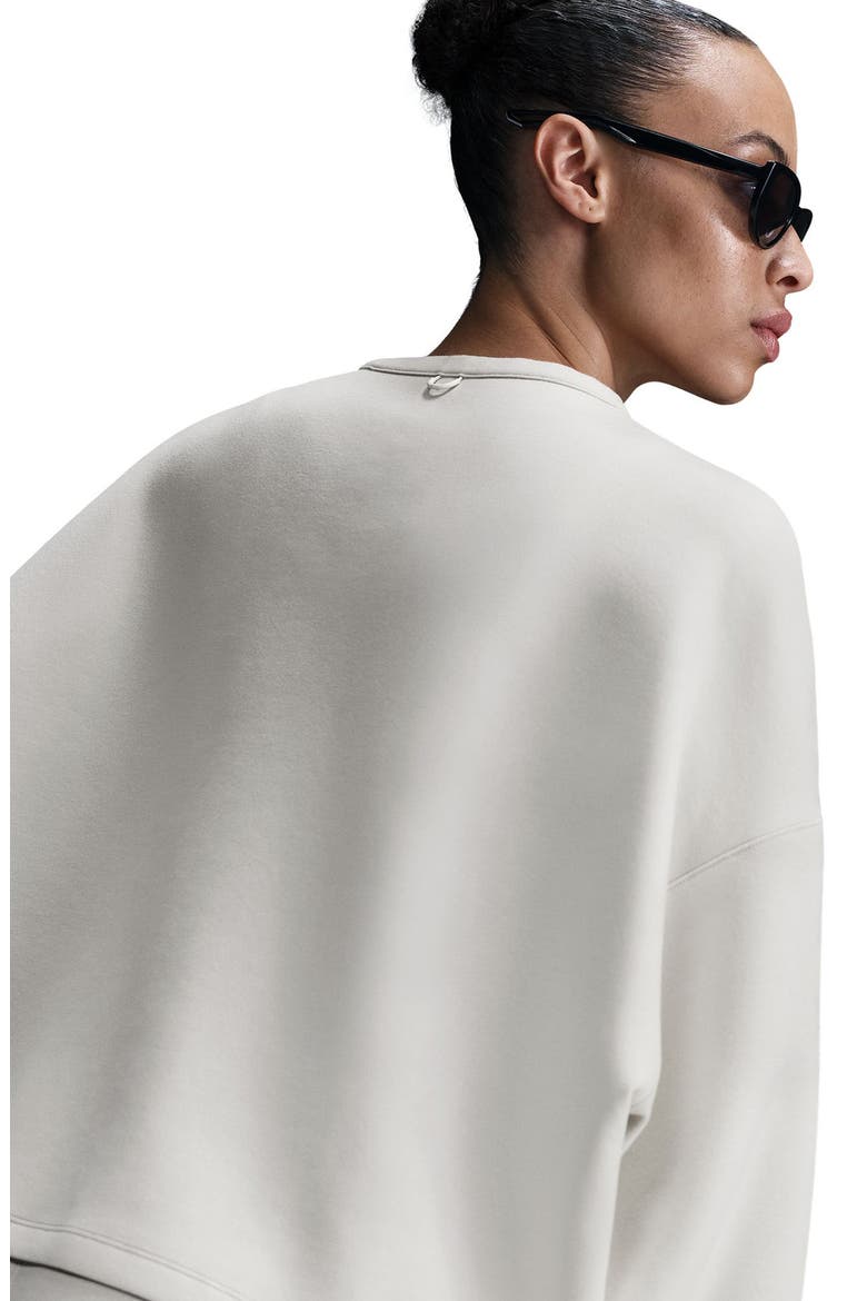 ImpossiblySoft Dri-FIT Oversize Sweatshirt, Alternate, color, 104 LIGHT OREWOOD BROWN/LIGHT IRON ORE