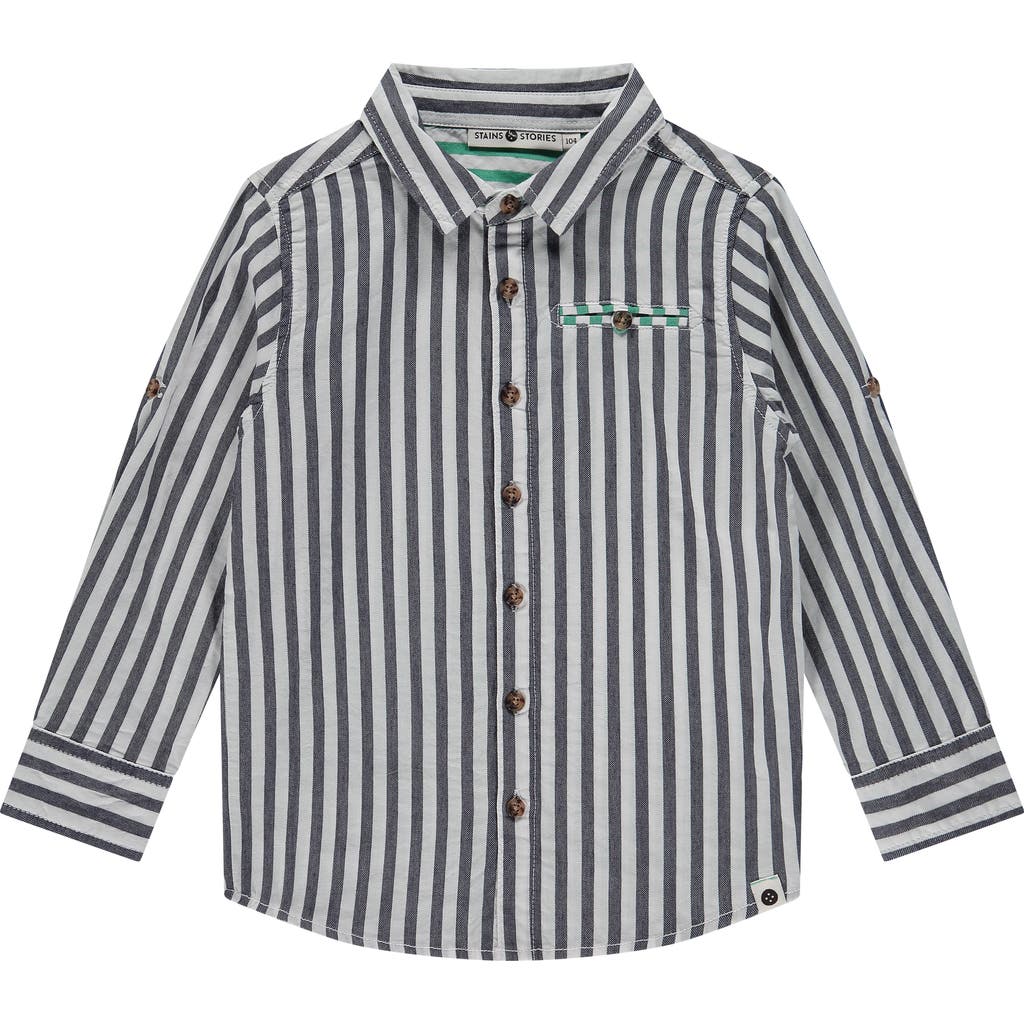 Stains And Stories By Babyface Button Up Dress Shirt In Multi