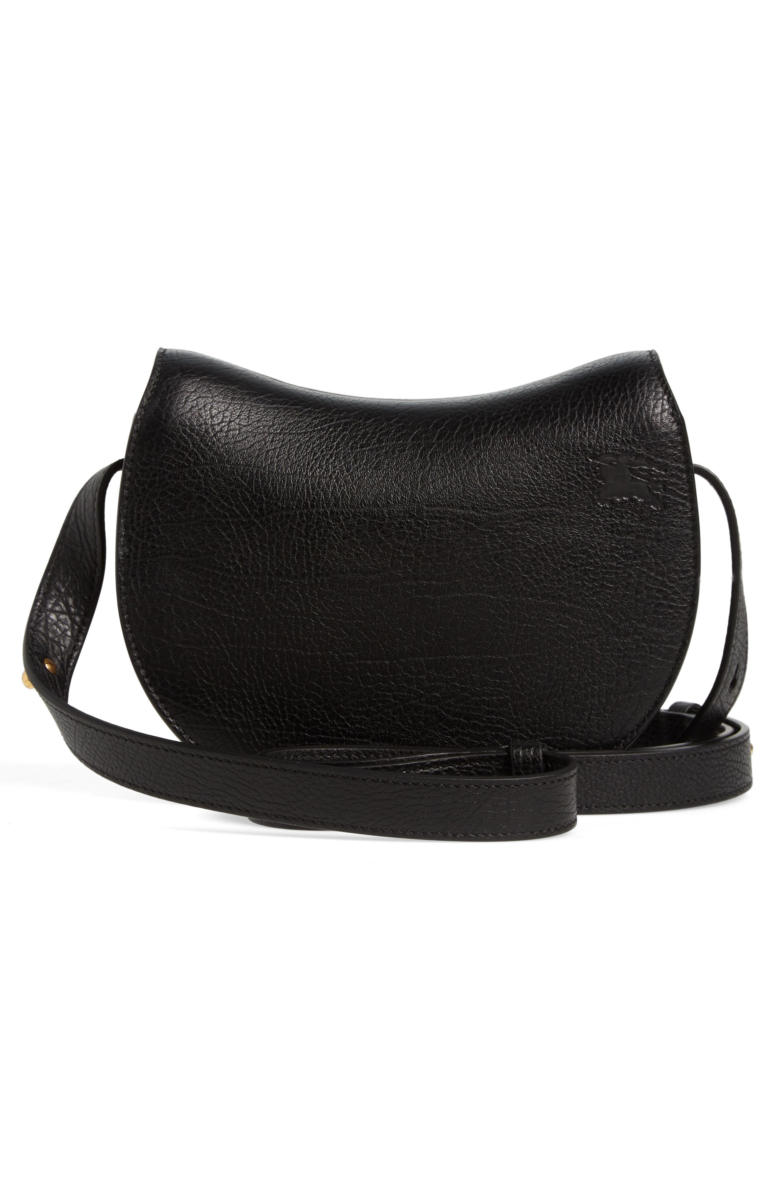 Burberry Mini Rocking Horse Leather Shoulder Bag, Alternate, color, 